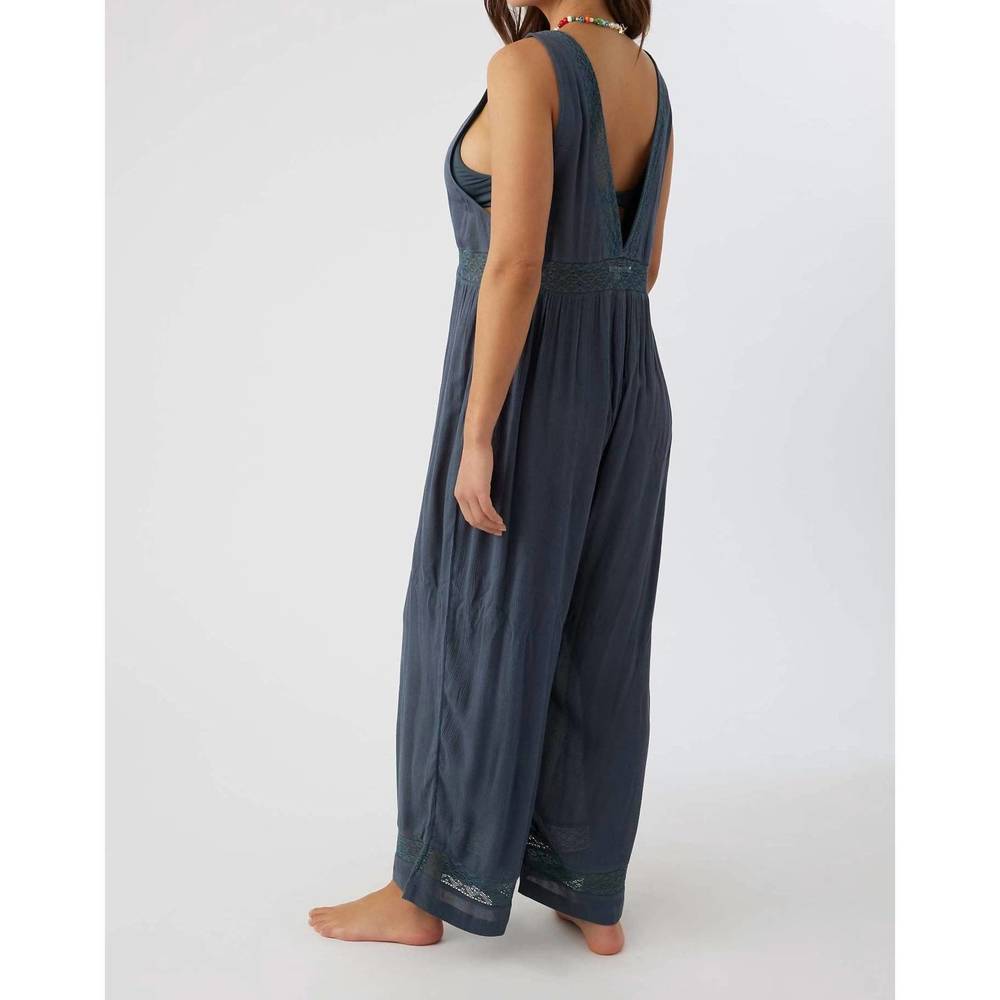 NEW O'NEILL sandie jumpsuit coverup in deep grey - Picture 2 of 4